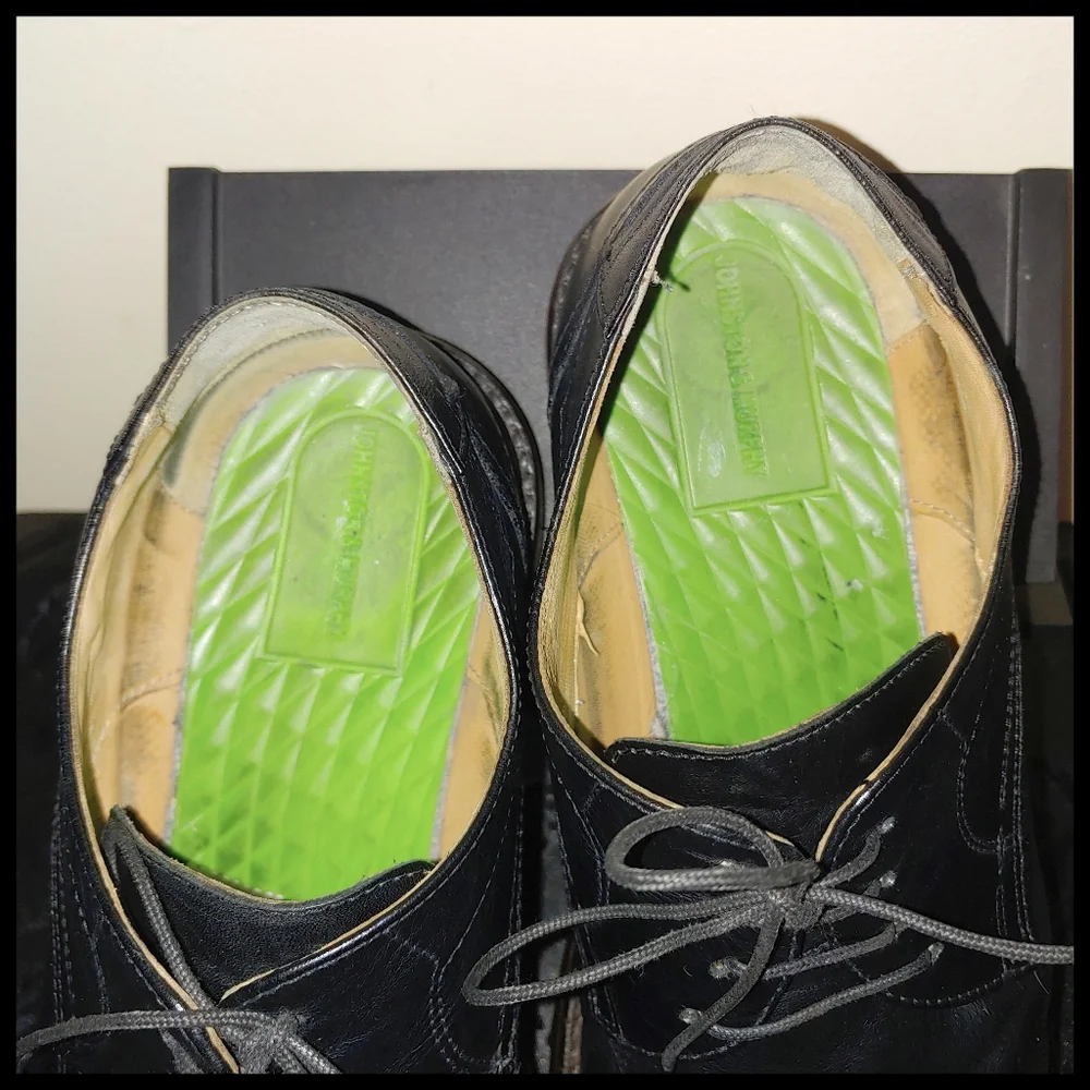 Johnston & Murphy Leather Cap Toe Dress Shoes - Picture 15 of 15